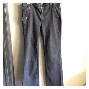 Gap sailor button wide leg jeans, barely worn!